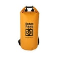 thumbnail image 1 of Eigraketly Bolsas impermeables multifuncional para exteriores Equipo de gran capacidad Bolsa plegable para kayak Rafting Piscina Deportes de playa Deportes acuáticos Naranja amarillo 30L Hombros Eigraketly OD025898-78, 1 of 6