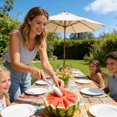 thumbnail image 4 of Fokuz 2 In 1 Head Stainless Steel Watermelon Fruit Cutter Fork Portable Kitchen For Cutting And Serving Fruits, 4 of 6
