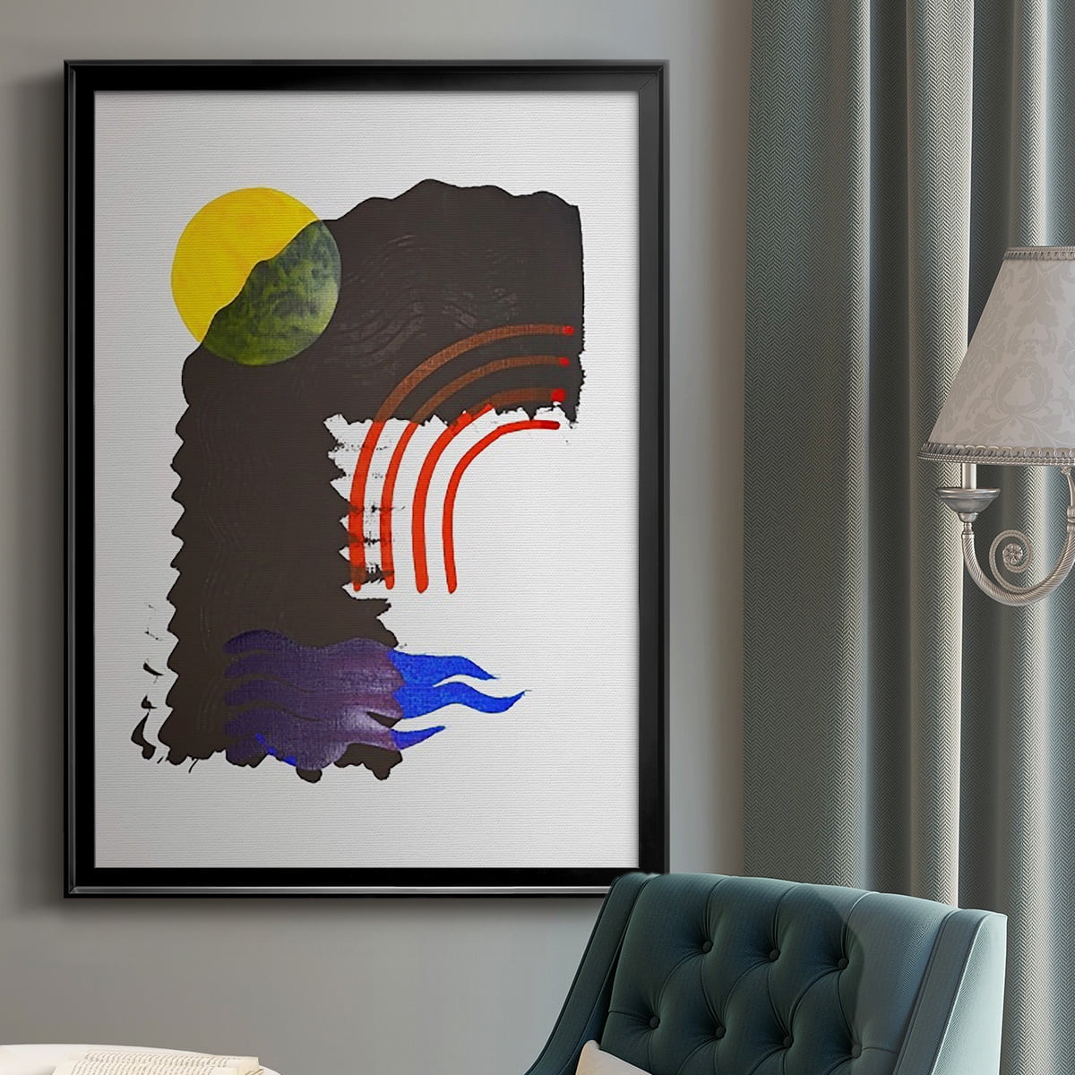 Shifting IV Premium Framed Print, in Gold, Black, or Silver - Ready to Hang