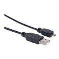 thumbnail image 3 of Manhattan Hi-Speed USB Micro-B Device Cable USB 2.0, Type-A Male to Micro-B Male, 480 Mbps, 6 ft., Black, 3 of 6