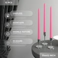 thumbnail image 3 of CANDWAX Bougies Coniques de 12 Pouces, Ensemble de 12 - Bougie Sans Coulure et Sans Fumée, Non Parfumée - Bâtons de Bougie à Combustion Lente - Bougies Roses, 3 of 7