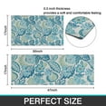 thumbnail image 7 of Blue Pioneer Flower Kitchen Rugs Sets Of 2,Anti Fatigue Kitchen Mat Rugs Non Slip Washable,Decorative Kitchen Floor Mats for Kitchen,Sink,Laundry,17"x30"+17"x47", 7 of 7