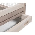 thumbnail image 5 of TRIXIE Large 66.5" Indoor-Outdoor Wooden Aviary with 3 Front Doors & 2 Perches, Gray, 5 of 8