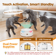 thumbnail image 5 of Potaroma 3in1 Automatic Interactive Cat Toy, Fluttering Butterfly Moving Feather Track Balls, Dual Power Supplies Usb Powered Indoor Exercise Kicker, Bright White, 5 of 6