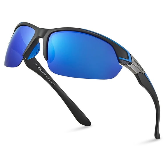 Xagger Polarized Sports Sunglasses for Men Women UV400 Wrap Around Baseball Softball Running Sun Glasses