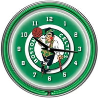 Boston Celtics NBA 14" Neon Wall Clock