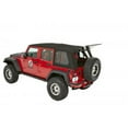 thumbnail image 1 of Bestop 54853-17 Soft Top Trektop Pro Black; Twill; Without Doors; With Tinted Sliding Side Panels And Safety Glass Rear Windows; With Sunrider Flip Back Panel; Includes Hardware, 1 of 1
