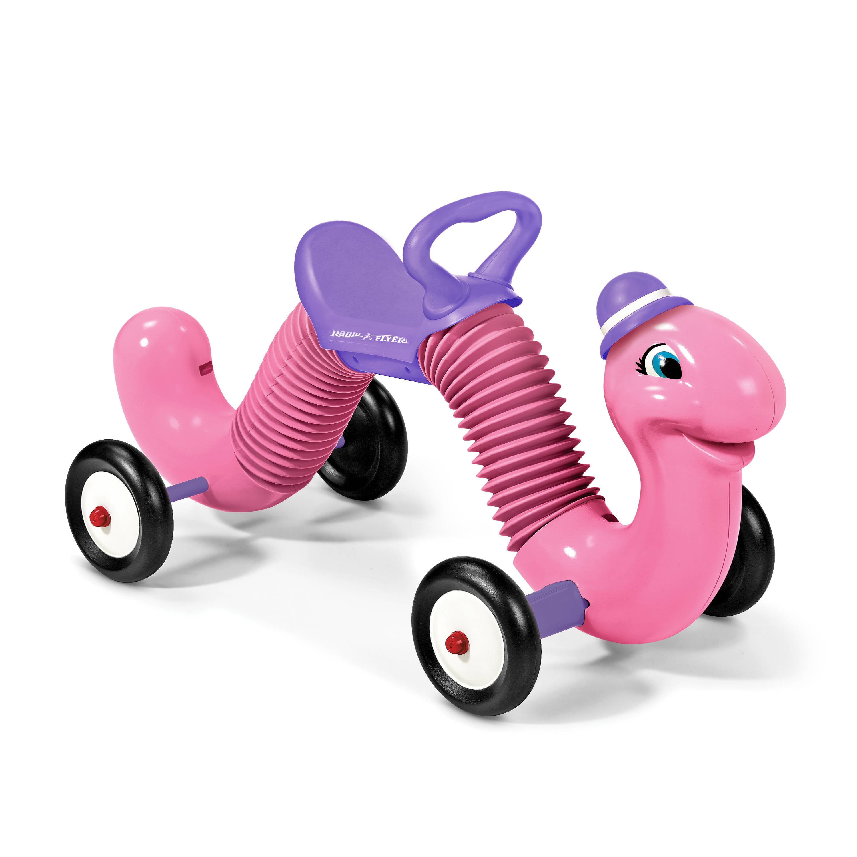 Radio Flyer, Inchworm, Classic Bounce and Go Toddler Ride-on, Pink