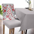 thumbnail image 2 of Chair Covers for Dining Room Set of 6,Watercolor White Christmas Tree Stretch Seat Protector Removable Washable Chairs Slipcovers for Kitchen Banquet Wedding Hotel,Gold Christmas Balls, 2 of 6