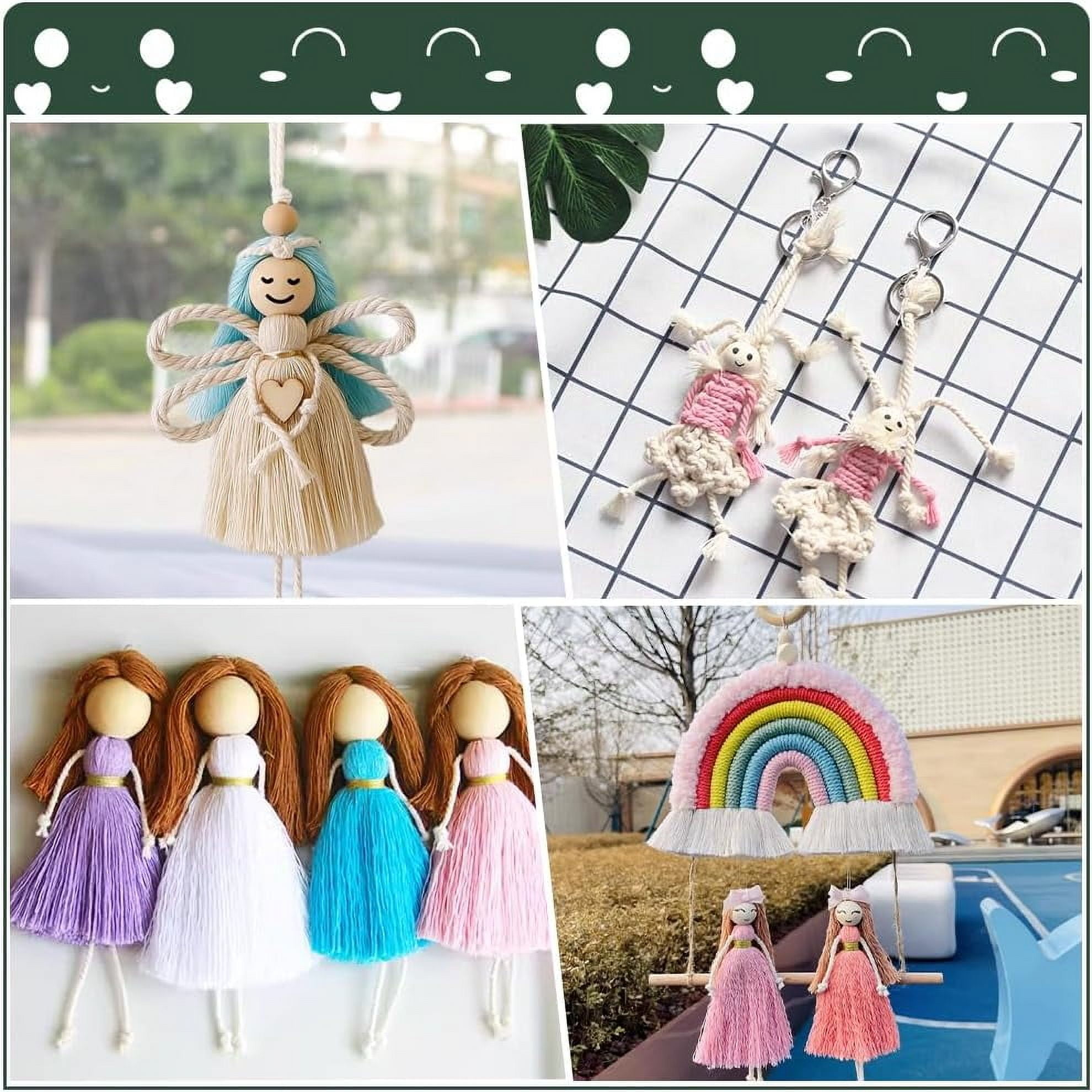 90pcs Smile Face Wooden Beads 6 Styles 20mm Natural Wood Beads Loose Beads Head Beads Spacer Beads for DIY Key Chain Bracelet Necklace Jewelry Macrame Hair Crafts, Hole 4.7mm
