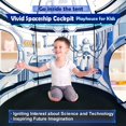 thumbnail image 3 of Tienda de campaña Senodeer Rocket Ship 3 en 1 con piscina de bolas y túnel, 3 of 7