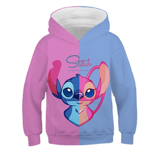 2022 Boys Cool Stitch Pattern 3D Hoodie Fall Teen Kids Stitch Hoodie Niños y niñas Stitch Ropa Stitch Sudaderas Clothing5T Gao Jinjia LED