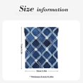 thumbnail image 3 of Leather Change Purse 4.3×3.9in Small Storage Bag Automatic Closure Anti-Stain Easy To Clean, Small And Convenient Indigo Moroccan Trellis Hand-Drawn Sketch_1, 3 of 8