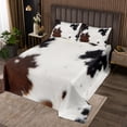 thumbnail image 2 of Erosebridal Rustic Cow Print Coverlet Set Queen, Animal Bedding Set, Farmhouse Decor, 3 Pieces, 2 of 5