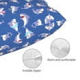 thumbnail image 3 of Fuzoiu Cute Shark Print Pillow Case with Hidden Zipper,Pillow Covers,Soft and Comfortable Pillowcase-20"x30", 3 of 6