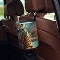 thumbnail image 5 of Kdxio Pond Meditating Tiger Car Trash Can Garbage Car Accessories Trash Can Car Waste Bin for for Driver and Passenger Any Vehicle, 5 of 7