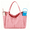 Pink, variant on Large Tote Bag for Women,College,Durable Canvas Totes with Bottle Pockets,Ladies Sling Shoulder Handbags Purse Laptop Bag for Travel, Work,Gym(Black Bag)