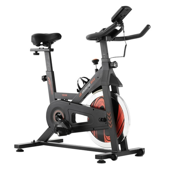 STAWAY Indoor Cycling Exercise Bike with Magnetic Resistance - Adjustable Seat & Handlebars, LCD Display, Quiet Belt Drive for Home Workout & Weight Loss