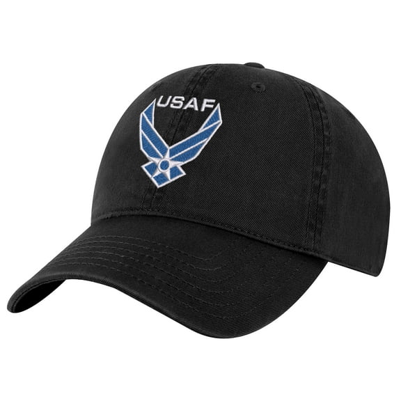 US Air Force Baseball Cap – Official USAF Logo Hat for Patriots and Veterans (Black)