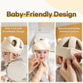 thumbnail image 4 of AGUARD Protector orgánico para la cabeza del bebé - Casco de algodón certificado GOTS para gatear y caminar bebés y niños pequeños (oso (renovación)), 4 of 5