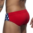 thumbnail image 3 of Wo-Fusoul Swimming Trunks for Men Low Waist Drawstring High Vent Quick Dry Underpants Black, 3 of 4
