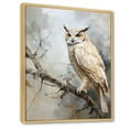 thumbnail image 2 of Designart "The Majestic Owl'S Wise Watch II" Animals Owl Floater Framed Wall Decor, 2 of 5