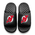 thumbnail image 2 of Unisex ISlide Black New Jersey Devils Primary Motive Slide Sandals, 2 of 5
