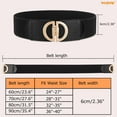 thumbnail image 7 of WHIPPY Women's Wide Elastic Belts for Dresses Stretch Ladies Belts, 7 of 7