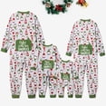 thumbnail image 1 of Conjunto de pijama de manga larga con estampado de gnomos navideños para toda la familia (resistente al fuego), 1 of 5