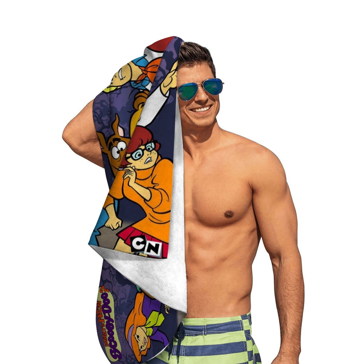 Scooby Gifts Beach Towel for Women Girl Birthday Inspired Fan Bath Outdoor Music Lover