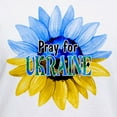 thumbnail image 3 of CafePress - Pray For Ukraine Blue And Yellow Sunflower T Shirt - Womens Cotton V-Neck T-shirt, 3 of 4