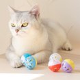 thumbnail image 3 of Yirtree 5PCS 1.77in Cat Toy Ball with Bell, Pet Toy Cat Bell Ball Cat Toy with Bell Cat Jingle Balls for Cats Kitten, Plastic Cat Toys Jingle Balls Pounce Chase Rattle Ball Toys Random Color, 3 of 8