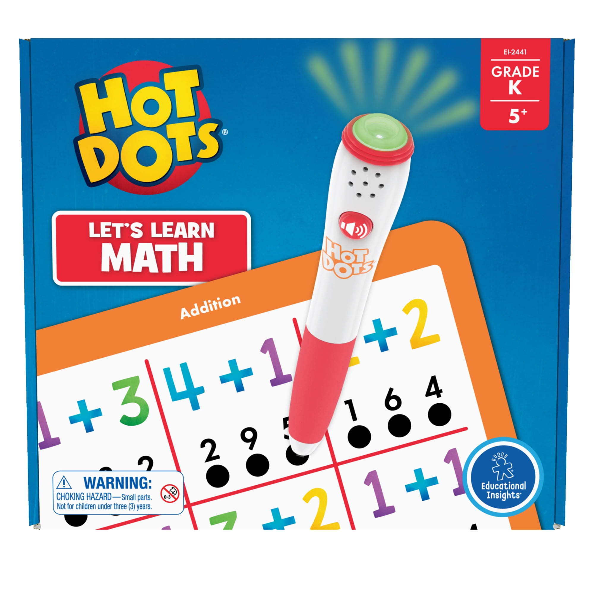 Lets Master Kindergarten Math for sale online Educational Insights 2373 Hot Dots Jr 