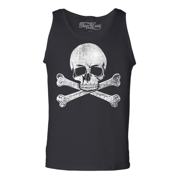 distressed white tank