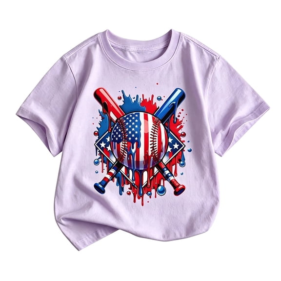 Miaoju Game Day Shirts for Kids Gameday Outfits Oversized Casual Sport Blouse Tops Baseball Season Crew Neck Sunday Funday Shirt Boys Girls