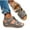 Gray, variant on Fnooota Womens Comfort Sandals, Open Toe Fashion Ankle Strap Non-slip Summer Shoes Black Size 7