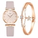 thumbnail image 2 of Xihbxyly En venta Conjunto de reloj de pulsera para dama con esfera dorada estilo europeo y moderno de Jadi, 2 of 4