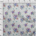 thumbnail image 2 of oneOone Polyester Lycra Fabric Watercolor Leaves & Flower Floral Print Fabric By The Yard 56 Inch Wide, 2 of 4