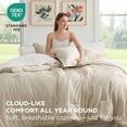 thumbnail image 3 of U by Bedsure Queen Comforter Set Beige, 7 Pieces Soft Comforter for Queen Size Bed with Sheets, Pillowcases & Shams, All Season Boho Bed in a Bag Queen Size, Contrasting Design, 3 of 8