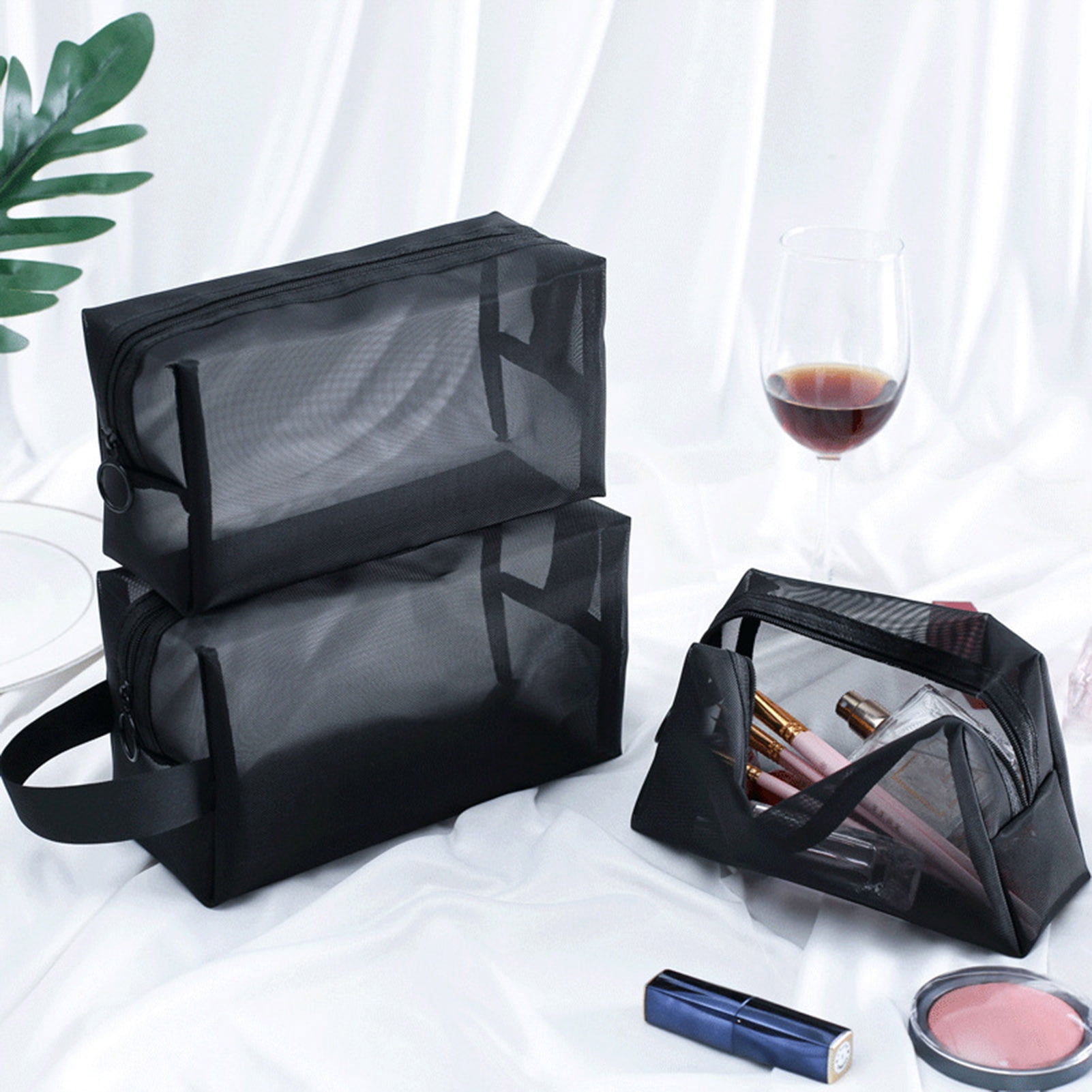 Dream Lifestyle Cosmetic Bag Transparent Washable Foldable Breathable