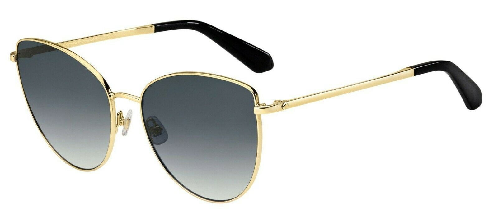 KATE SPADE-DULCE/G/S 0807/9O Cateye Sunglasses Black Dark Gray Gradient