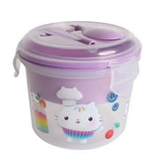 Gabby's Dollhouse Divided Snack Container With Tray