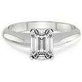 thumbnail image 3 of 5 Carat IGI Certified Emerald Shape Lab Grown Diamond Engagement Ring | 14K White Gold |Eloise Solitaire Knife Edge Diamond Ring | FG-VS1-VS2 Quality Friendly Diamonds, 3 of 4