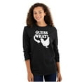 thumbnail image 3 of Guess What Chicken Funny Sarcastic Plus Size Long Sleeve Graphic Tee Shirt Brisco Brands 2X, 3 of 5