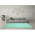 thumbnail image 3 of Ahgly Company Indoor Rectangle Oriental Light Blue Traditional Area Rugs, 8' x 10', 3 of 4