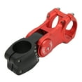 thumbnail image 1 of Potence de Vélo, Rouge et Noire Réduit la Pression Potence de Vélo Réglable pour Vélo de Route 31,8x90 mm, 1 of 8