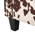 thumbnail image 6 of Equestria Studded New Velvet Club Chair, Milk Cow Print, 6 of 6