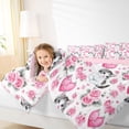 thumbnail image 3 of Erosebridal Girls Cat Kitten Bedding Comforter Set 7pcs, Valentines Day Rose Queen Bedding Sets, 3 of 7