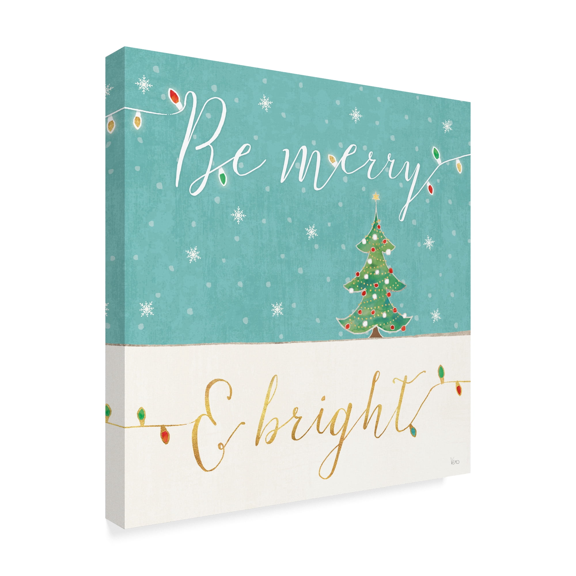 Trademark Fine Art 'Underlined Christmas II' Canvas Art by Veronique Charron