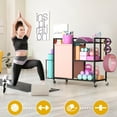 DWVO Yoga Mat Storage Racks, Home Gym Storage Rack Cart for Dumbbells